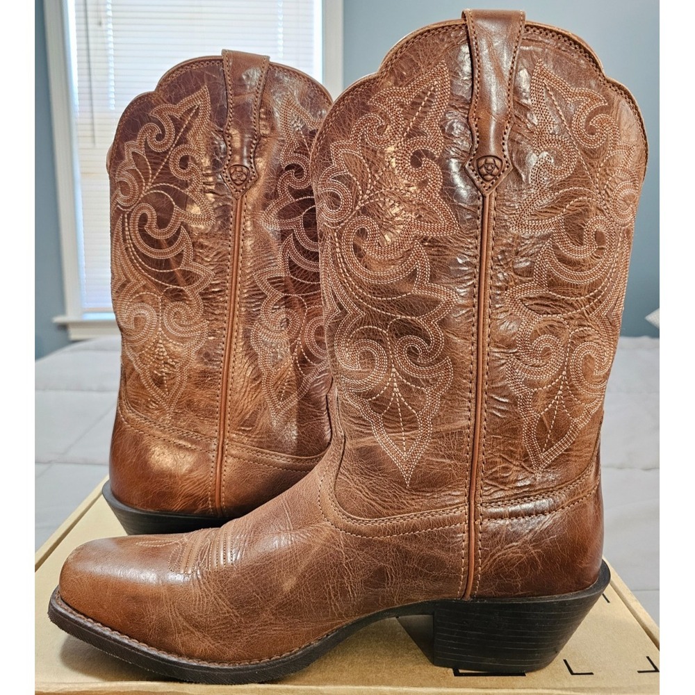 Ariat® (Women's 11 B) Round Up™ Performance Western Boots in Russet - $200 - Picture 9 of 12